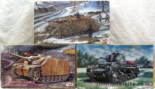 CMK 1/35 T35006 Pz. Kpfw 35(t) Skoda Lt Vx. 36 / T35002 Sturmgeschutz IV (Last Version) / T35003 Sturmgeschutz III Ausf G and Finnish Version plastic model kit